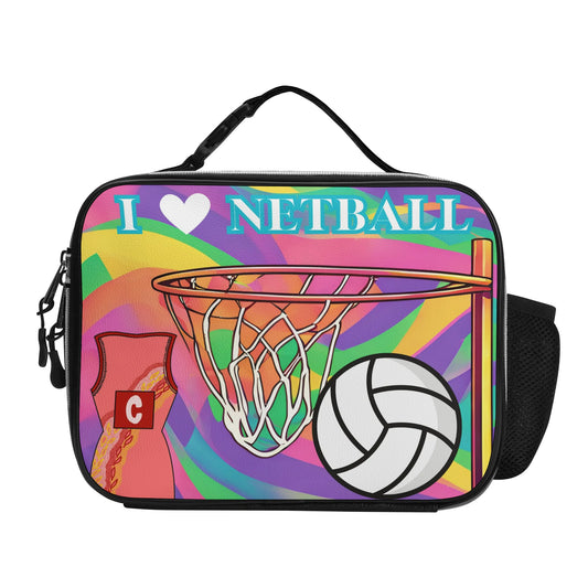 Netball Leather Lunch Bag